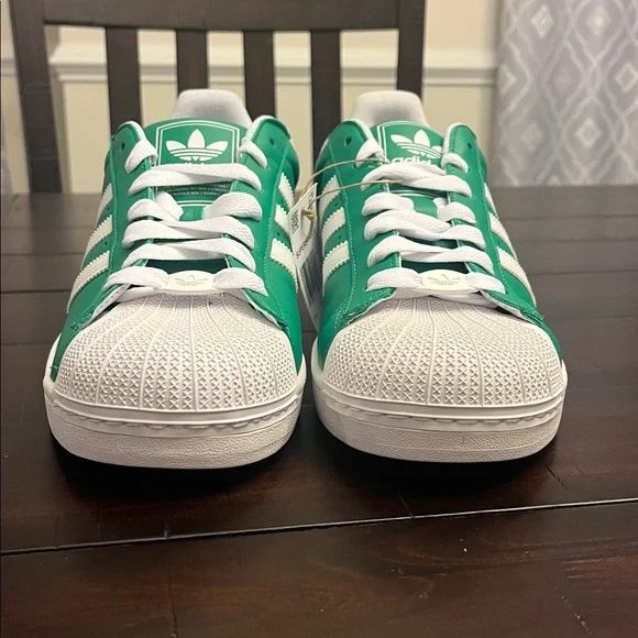 Adidas Superstar II Shoes Sneakers JI3076 new green white Mens Size 11.5 - Picture 6 of 14